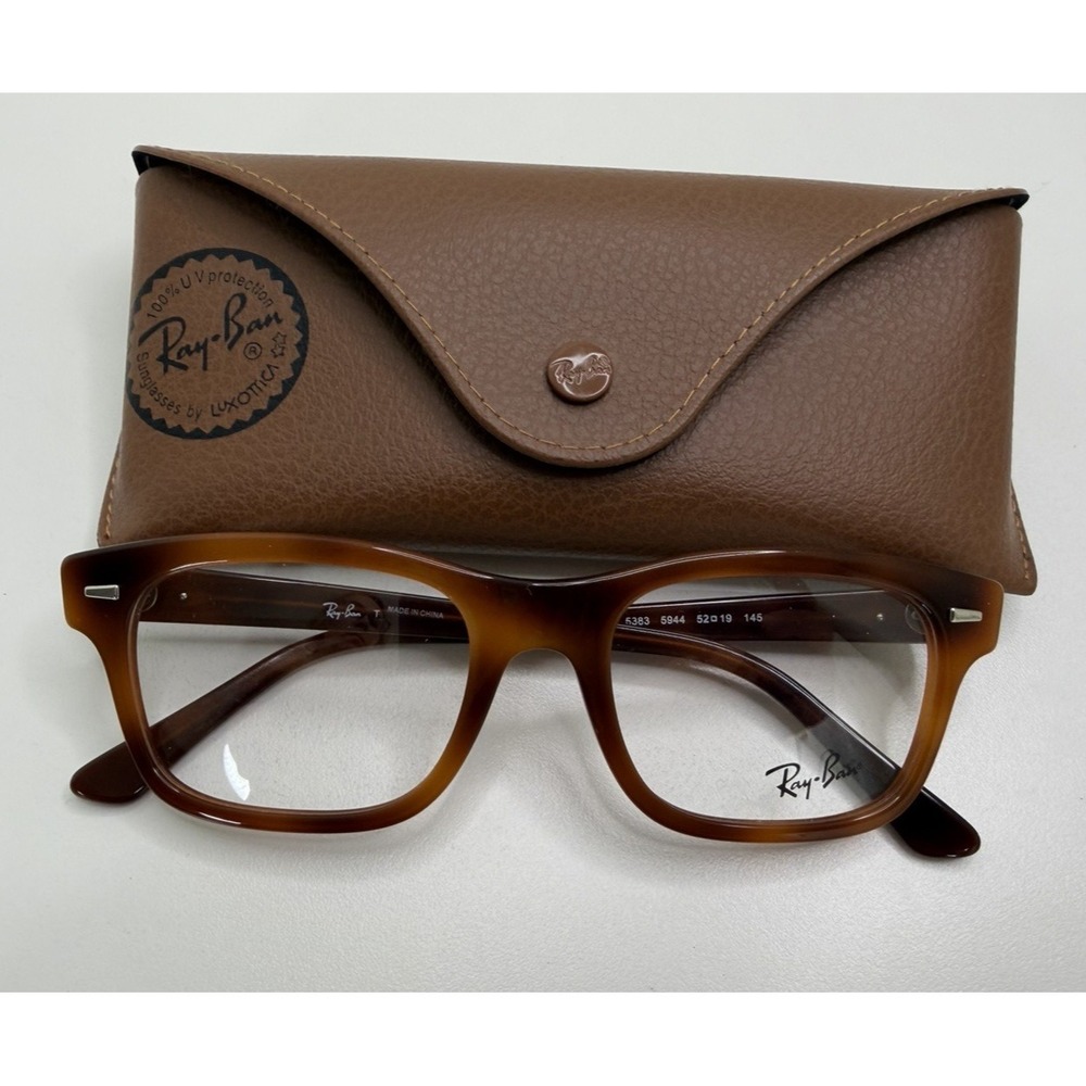 RAY-BAN BURBANK RB‎ 5383 5944 Havana Opal Brown 52-19-145 New
